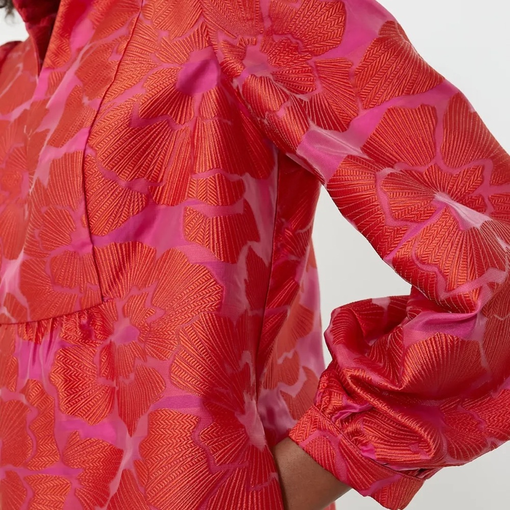 Tuckernuck Vibrant Red and Pink Long Sleeve Dress - Picture 5 of 9